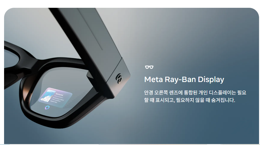 메타 레이밴 디스플레이